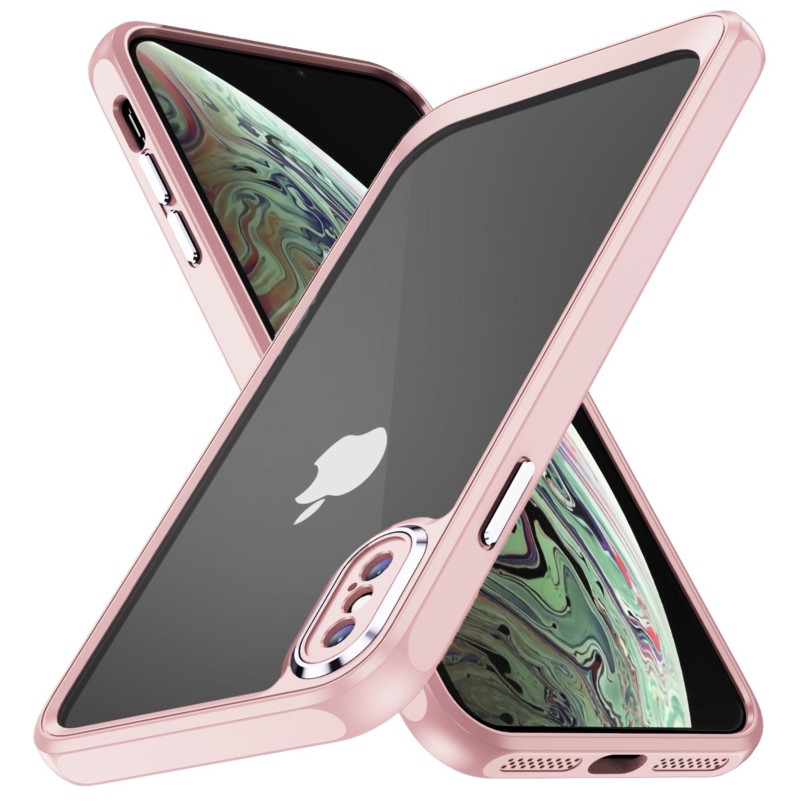 For iPhone XS Max Clear Acrylic + TPU Protective Case Metal Camera Frame Anti-Scratch Phone Cover For iPhone XS Max Clear Acrylic + TPU Protective Case Metal Camera Frame Anti-Scratch Phone Cover